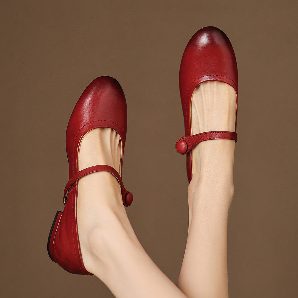 Renata Genuine Leather Flats