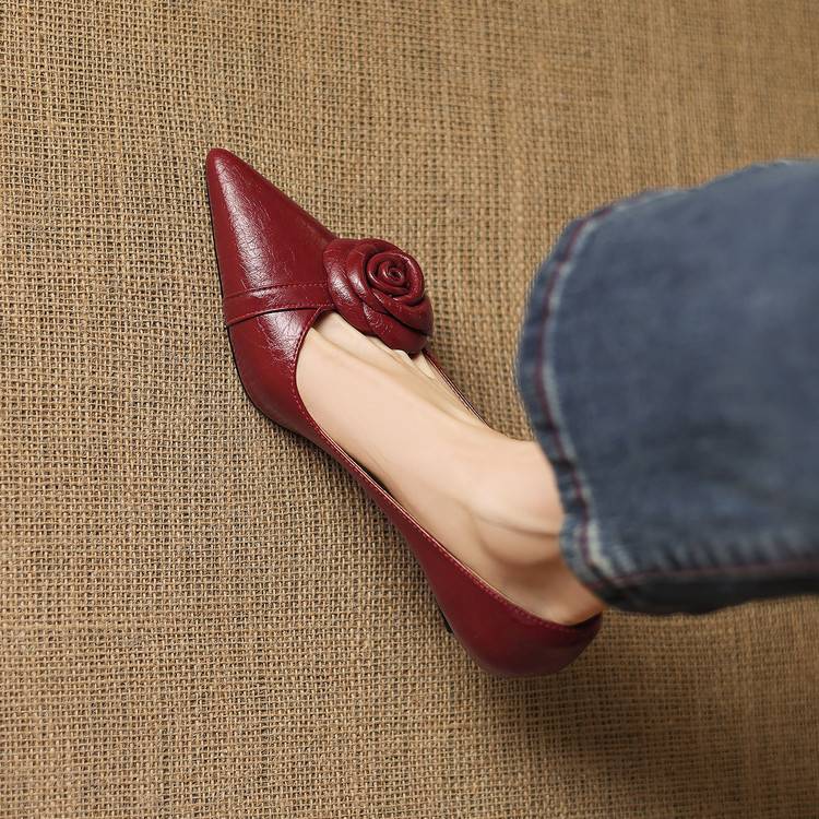 Arisa Genuine Leather Heels