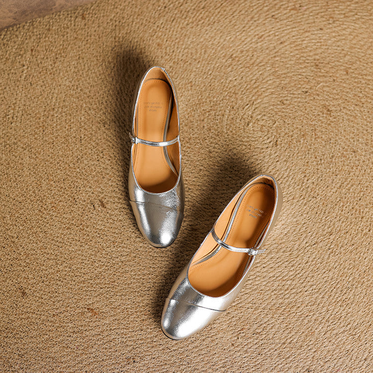 Jaya Genuine Leather Flats
