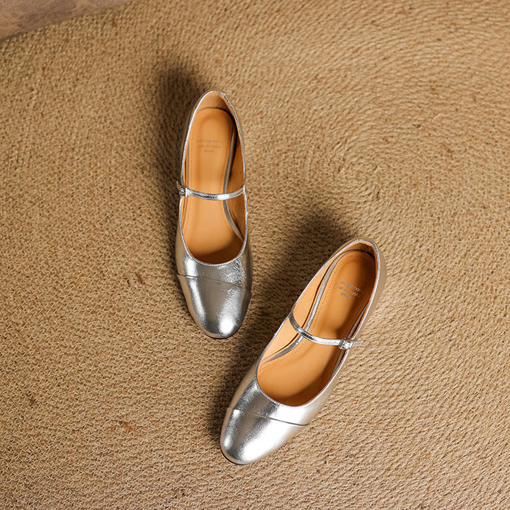 Jaya Genuine Leather Flats
