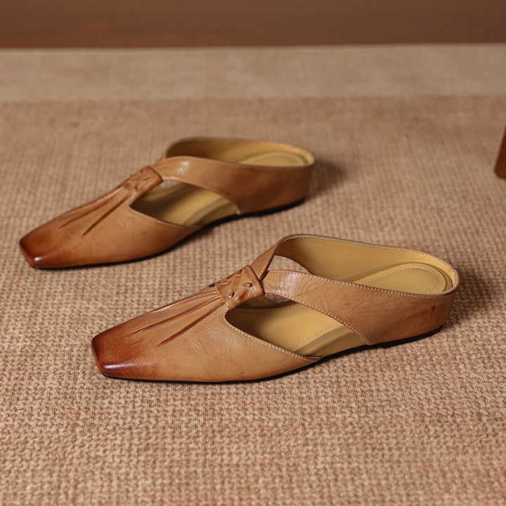 Lola Genuine Leather Mules