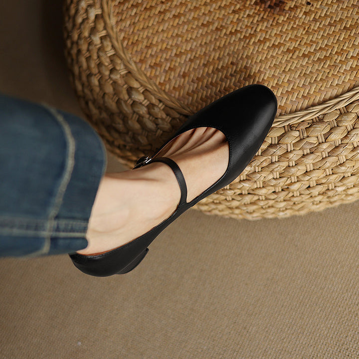 Arelis Genuine Leather Heels