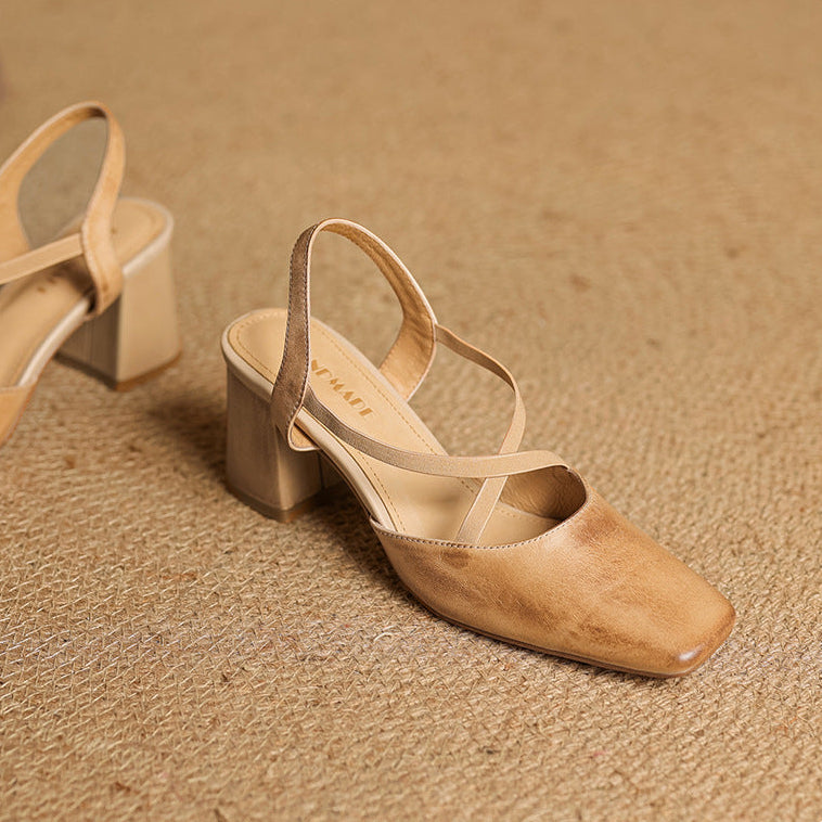 Alissa Genuine Leather Heels