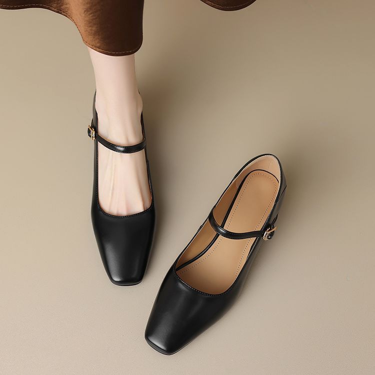 Kristen Genuine Leather Heels