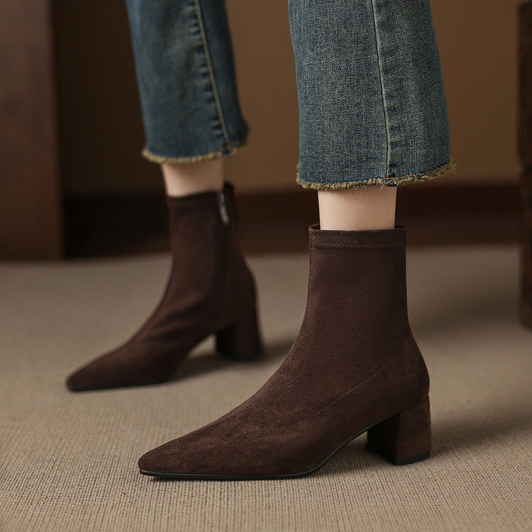 Odette Genuine Suede Boots