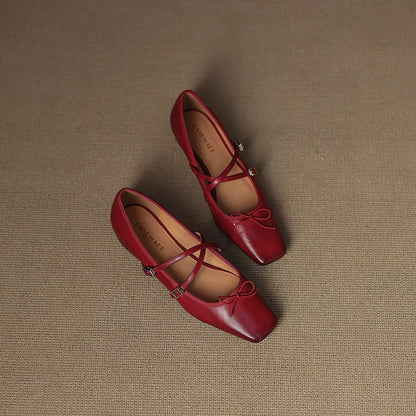 Daphne Genuine Leather Flats