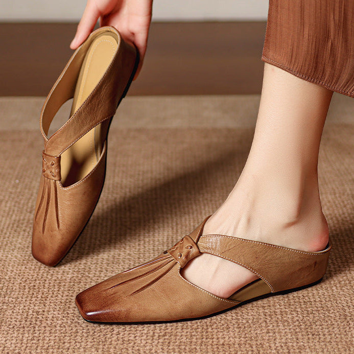 Lola Genuine Leather Mules