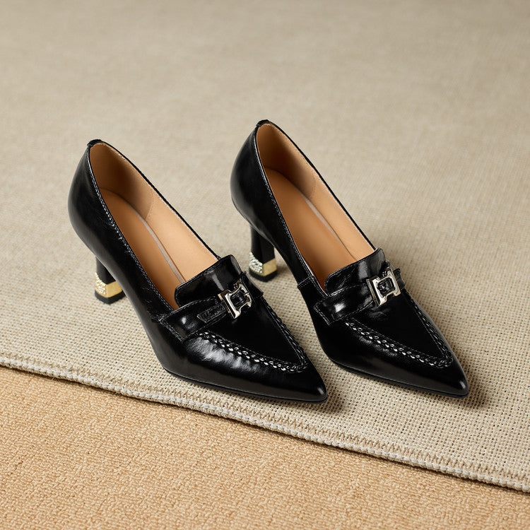 Eris Genuine Leather Heels
