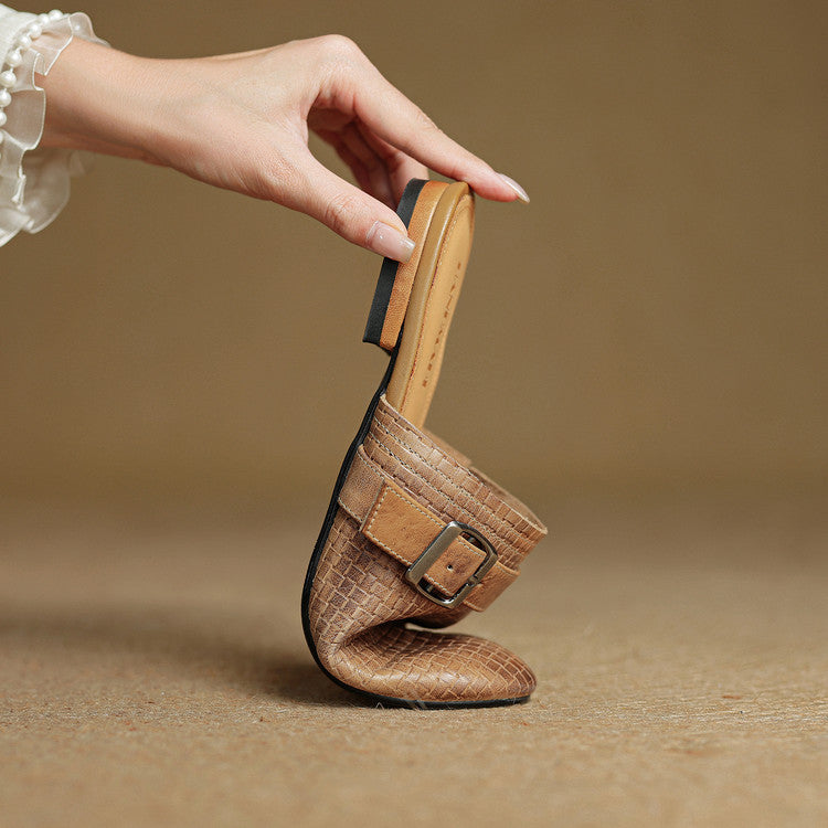 Malena Genuine Leather Mules