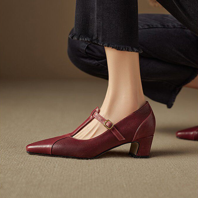 Veloria Genuine Leather Heels