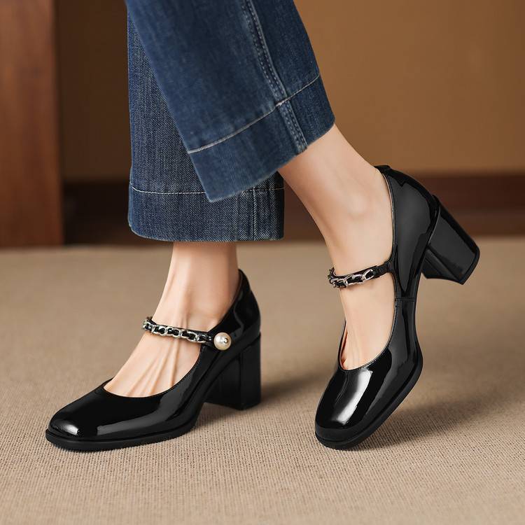 Vessa Genuine Leather Heels