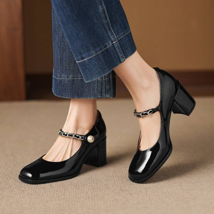 Vessa Genuine Leather Heels