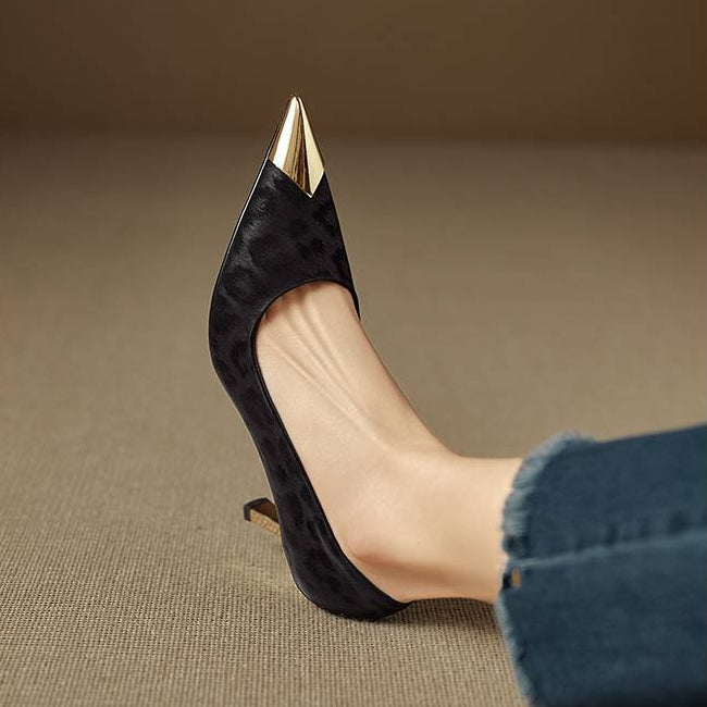 Celia Genuine Leather Heels