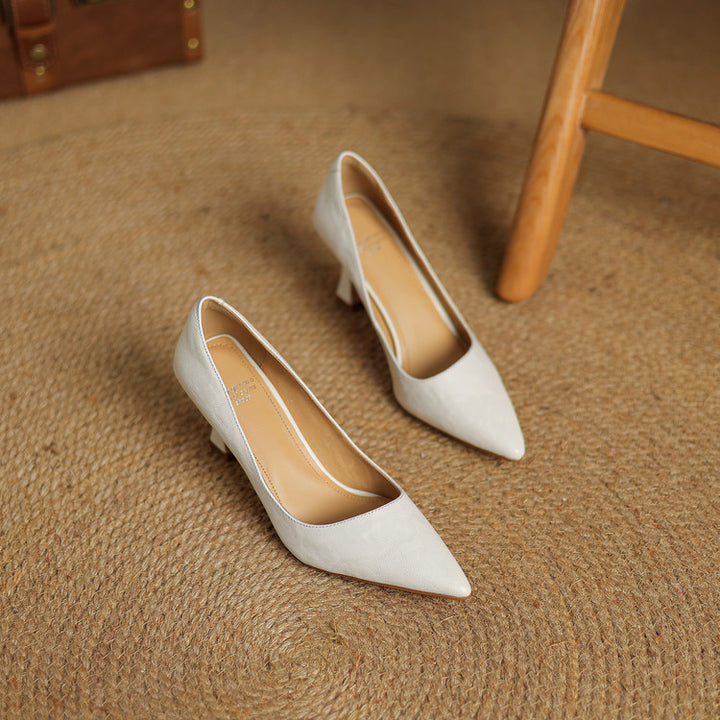 Valena Genuine Leather Heels