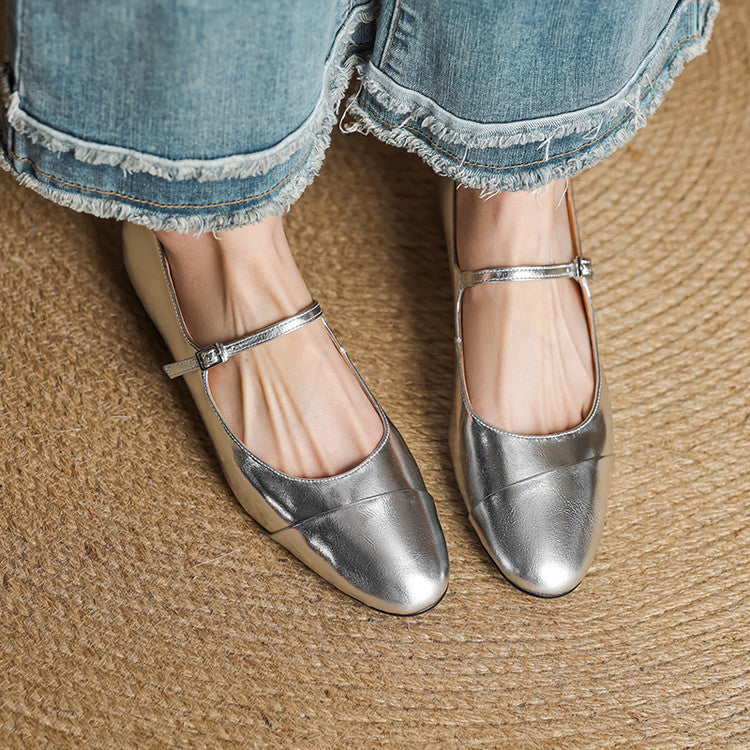 Jaya Genuine Leather Flats