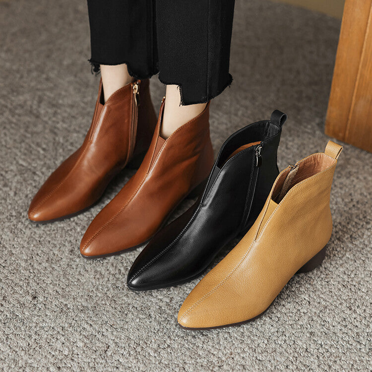 Anessa Genuine Leather Boots