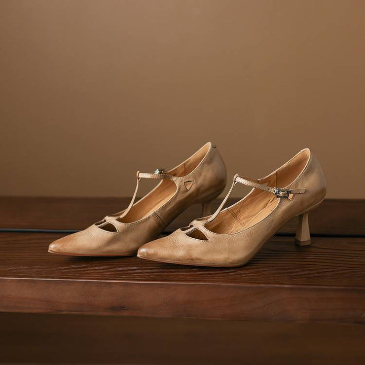 Lucia Genuine Leather Heels