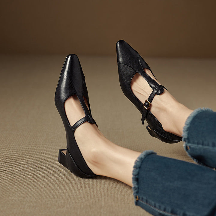 Veloria Genuine Leather Heels