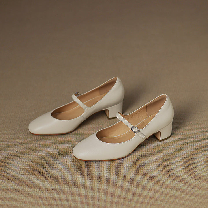 Arelis Genuine Leather Heels