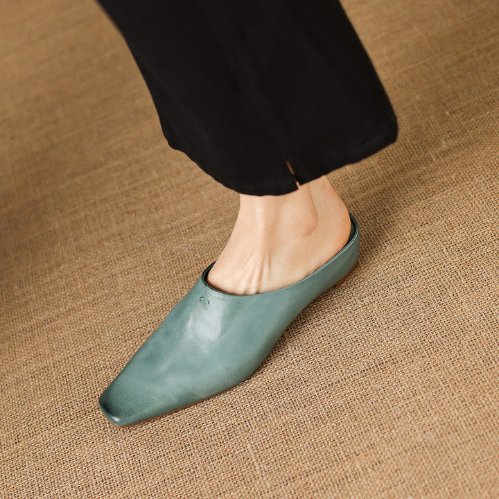 Nerissa Genuine Leather Mules
