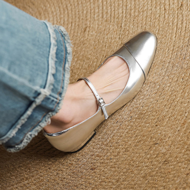 Jaya Genuine Leather Flats