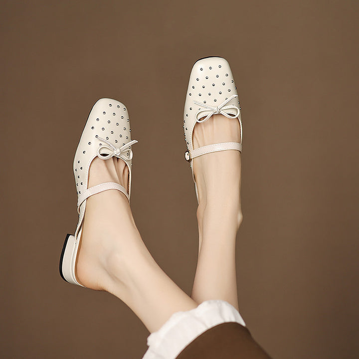 Belle Genuine Leather Mules