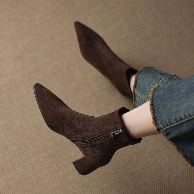 Odette Genuine Suede Boots