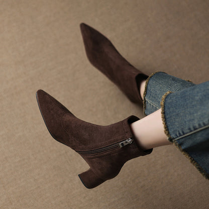 Odette Genuine Suede Boots