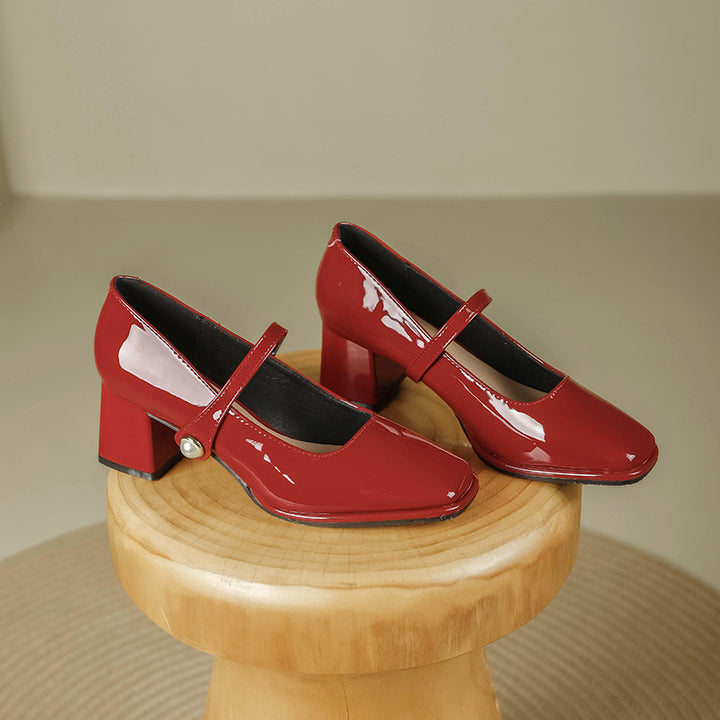 Nina Leather Heels