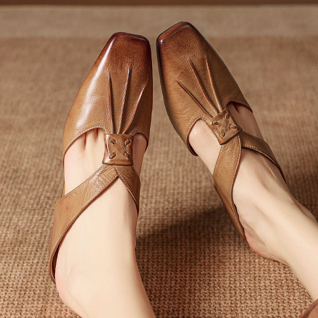 Lola Genuine Leather Mules