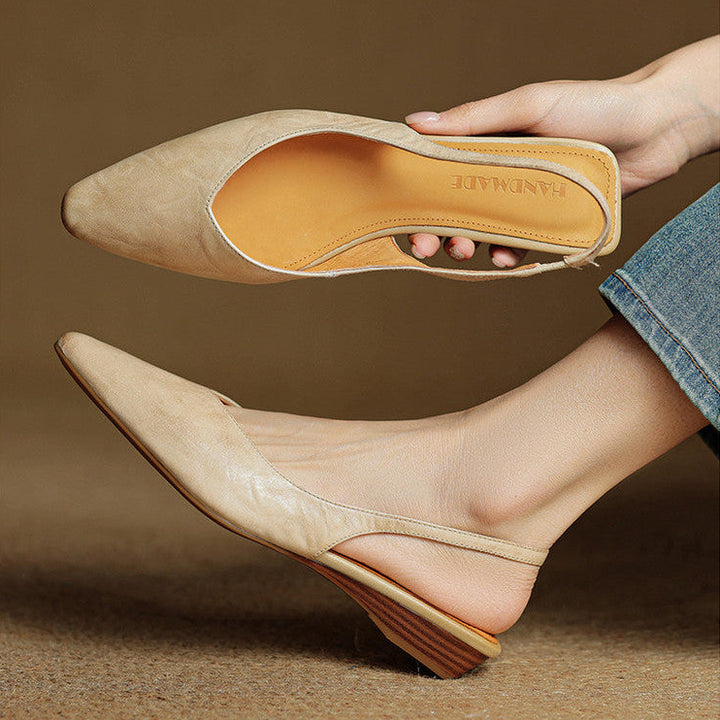 Leira Genuine Leather Mules
