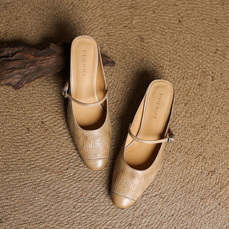Vivette Genuine Leather Mules