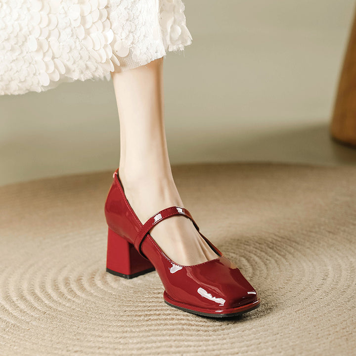 Nina Leather Heels