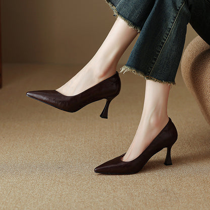Aurel Genuine Leather Heels