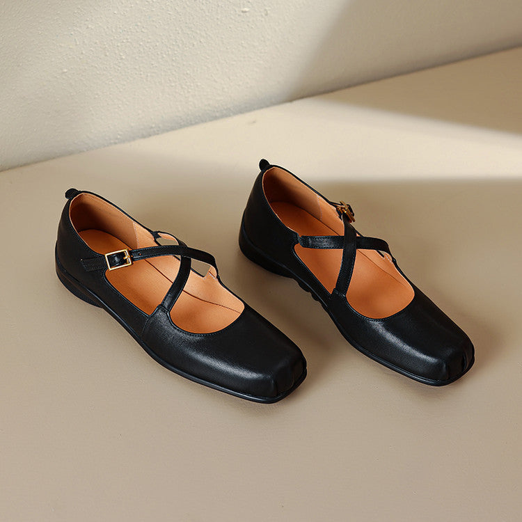 Fina Genuine Leather Flats