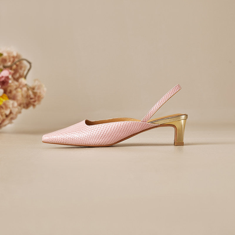 Lesta Genuine Leather Heels