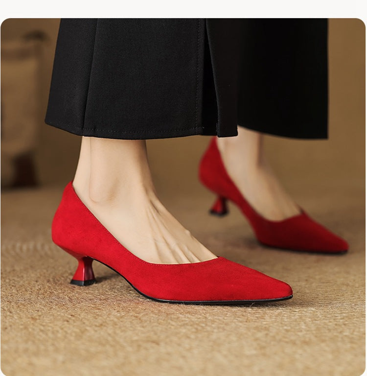 Orlen Genuine Suede Heels