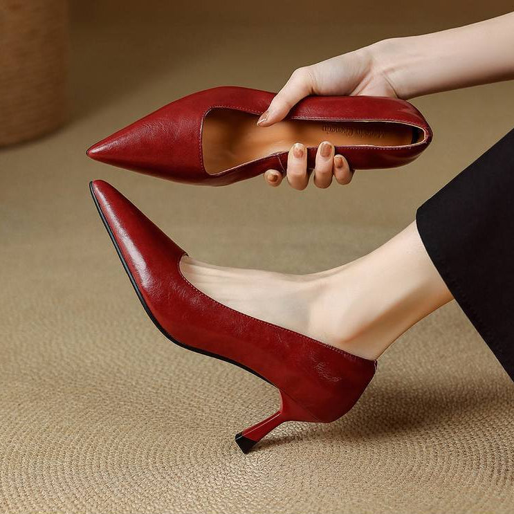 Linelle Genuine Leather Heels
