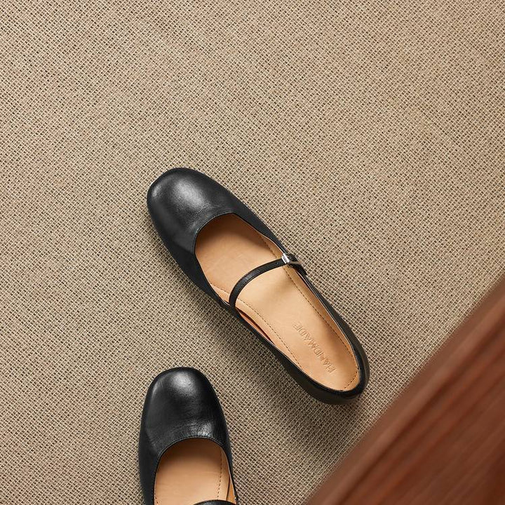 Rose Genuine Leather Flats