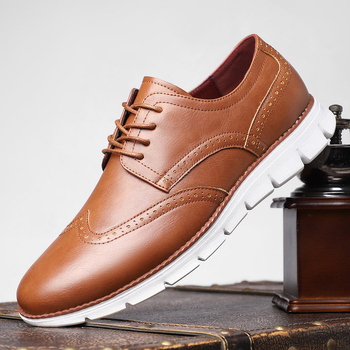 Crimson Genuine Leather Shoes
