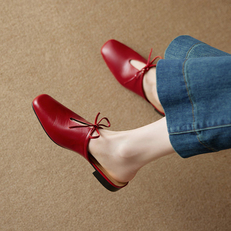 Rosalia Genuine Leather Mules