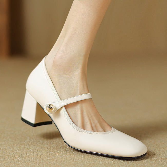 Calista Genuine Leather Heels