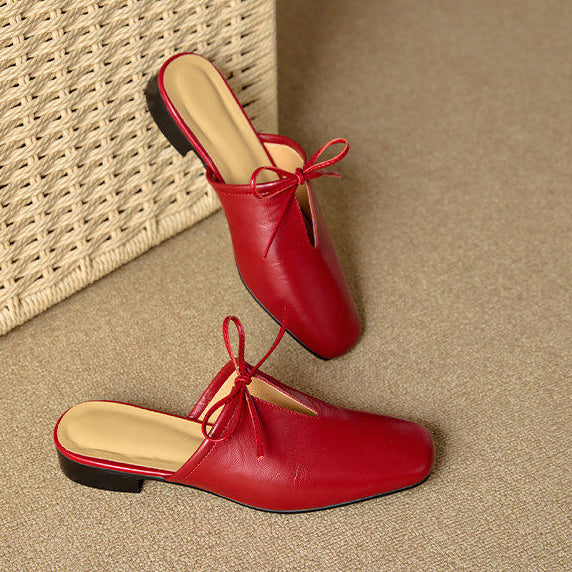 Rosalia Genuine Leather Mules