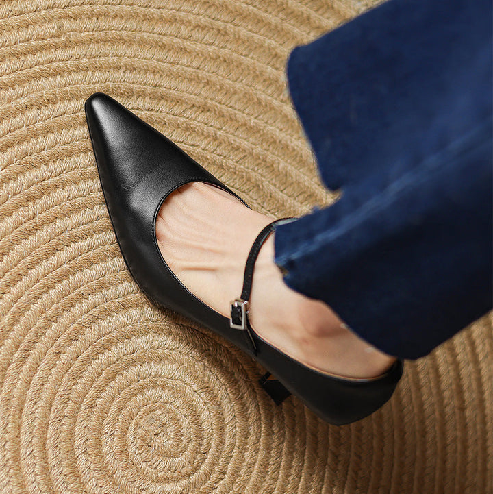 Kath Genuine Leather Heels
