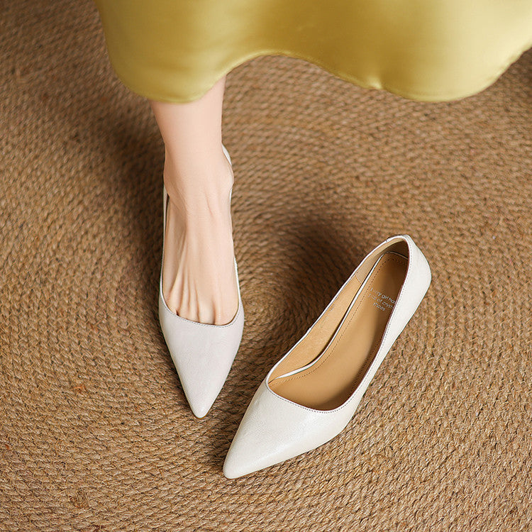 Valena Genuine Leather Heels