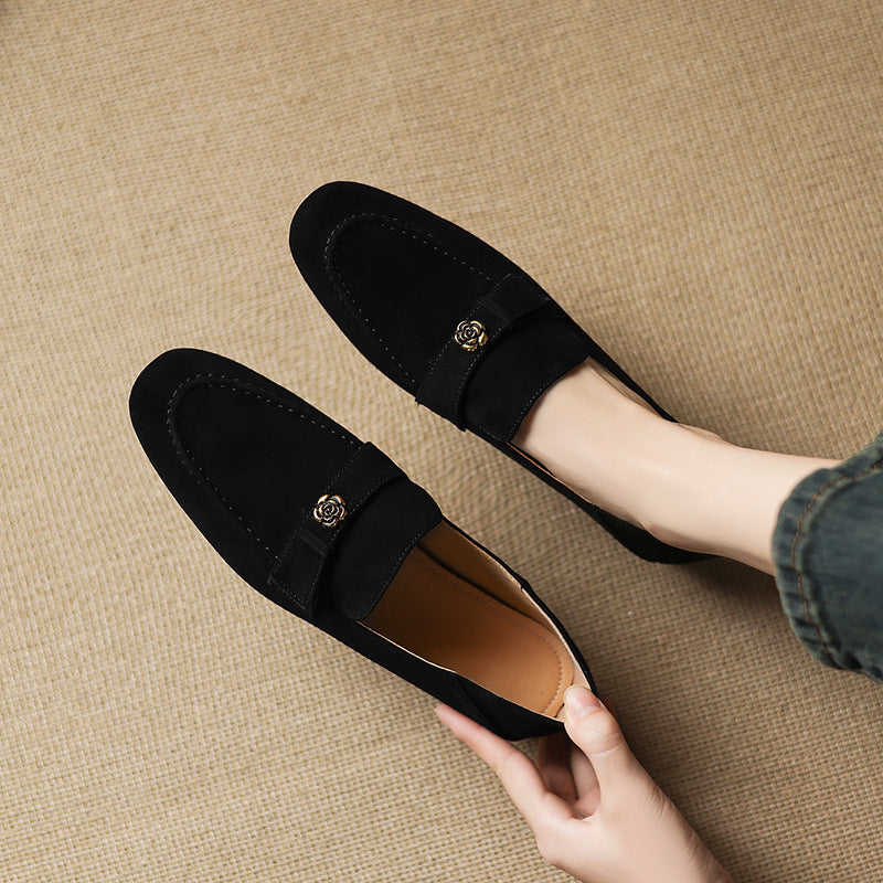 Lirena Genuine Suede Loafers