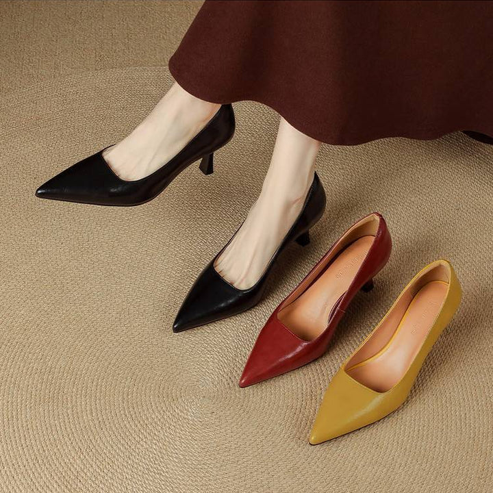 Linelle Genuine Leather Heels