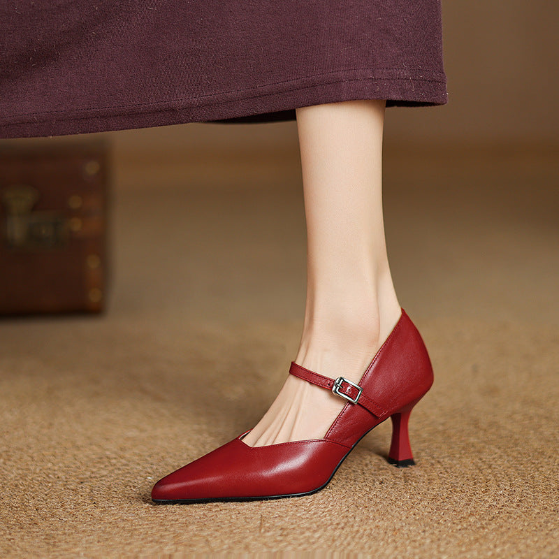 Nivara Genuine Leather Heels