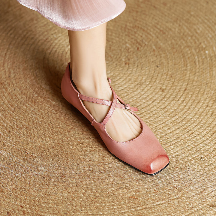 Iria Genuine Leather Flats