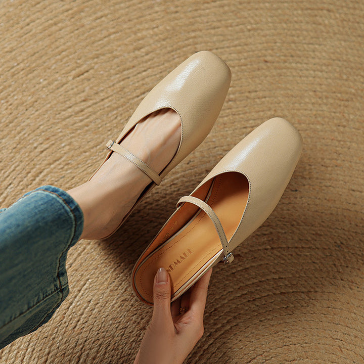 Rovina Genuine Leather Mules